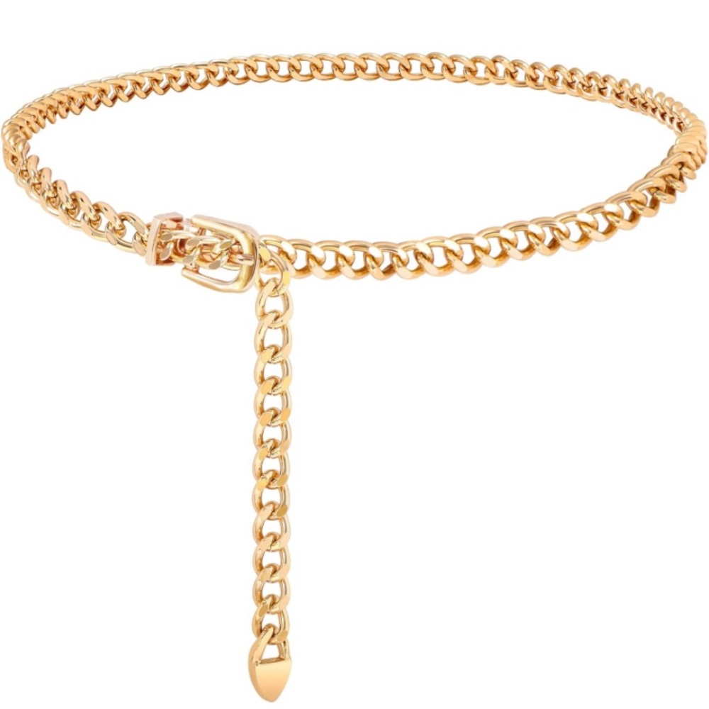 Gold chain belt